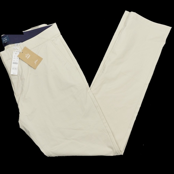 New JCREW Size 34 / 42 484 Slim-Fit Tech Pant $98 - Stone AW005 - Picture 4 of 6